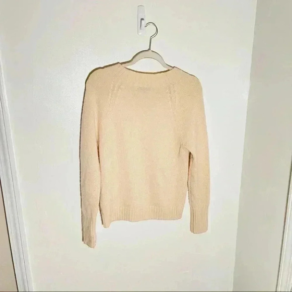 J. Crew Sweater with Floral Jeweled Buttons in Cream - Picture 7 of 7